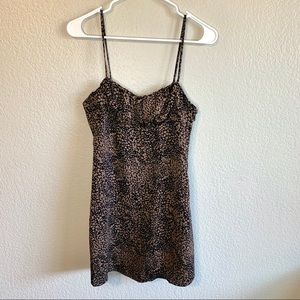 NWT Urban Outfitters brown spotted mini dress size small